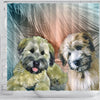 Soft Coated Wheaten Terrier Print Shower Curtains-Free Shipping - Deruj.com