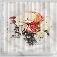 Rose Flower Color Art Print Shower Curtains-Free Shipping - Deruj.com