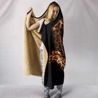 Leopard Print Hooded Blanket-Free Shipping - Deruj.com