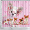 Chihuahua Print Shower Curtains-Free Shipping - Deruj.com