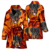 Rottweiler Print Women's Bath Robe-Free Shipping - Deruj.com