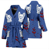Yorkshire Terrier (Yorkie) Print Women's Bath Robe-Free Shipping - Deruj.com