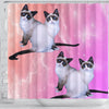 Snowshoe Cat Print Shower Curtains-Free Shipping - Deruj.com