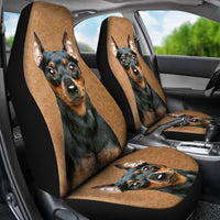 Cute Miniature Pinscher Print Car Seat Covers-Free Shipping - Deruj.com