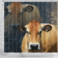 Parthenaise Cattle (Cow) Print Shower Curtain-Free Shipping - Deruj.com