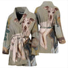 Greyhound Dog Print Women's Bath Robe-Free Shipping - Deruj.com