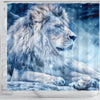 Snowy Lion Print Shower Curtains-Free Shipping - Deruj.com