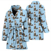 Norwegian Forest Cat Pattern Print Women's Bath Robe-Free Shipping - Deruj.com