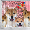 Shiba Inu Print Shower Curtains-Free Shipping - Deruj.com