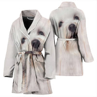 Amazing Coton de Tulear Dog Women's Bath Robe-Free Shipping - Deruj.com