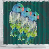 Parrotlets Parrot Print Shower Curtains-Free Shipping - Deruj.com