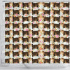 American Bobtail Cat Floral Print Shower Curtains-Free Shipping - Deruj.com
