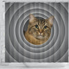American Bobtail Cat Print Shower Curtain-Free Shipping - Deruj.com