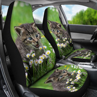 Cute American Shorthair Cat Print Car Seat Covers-Free Shipping - Deruj.com