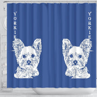 Yorkshire Terrier (Yorkie) Print Shower Curtain-Free Shipping - Deruj.com