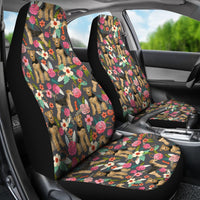 Airedale Terrier Dog Floral Print Car Seat Covers-Free Shipping - Deruj.com