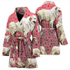 Great Pyrenees Dog Art Print Women's Bath Robe-Free Shipping - Deruj.com
