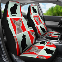 Devon Rex Cat Patterns Print Car Seat Covers-Free Shipping - Deruj.com