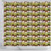 Shetland Sheepdog Pattern Print Shower Curtains-Free Shipping - Deruj.com