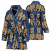 Norwich Terrier Print Women's Bath Robe-Free Shipping - Deruj.com