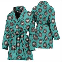 Amazing Lion Pattern Print Women's Bath Robe-Free Shipping - Deruj.com