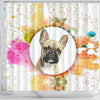 French Bulldog Print Shower Curtain-Free Shipping - Deruj.com