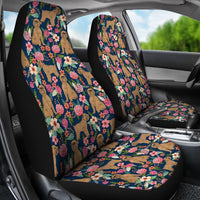 Brussels Griffon Dog Floral Print Car Seat Covers-Free Shipping - Deruj.com