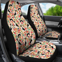 Basenji Dog Floral Print Car Seat Covers-Free Shipping - Deruj.com