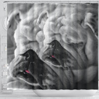 Lovely Bulldog Print Shower Curtains-Free Shipping - Deruj.com