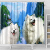 American Eskimo Print Shower Curtains-Free Shipping - Deruj.com