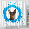 Miniature Pinscher Dog Print Shower Curtain-Free Shipping - Deruj.com