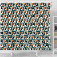 Cavalier King Charles Spaniel Dog With Paws Print Shower Curtains-Free Shipping - Deruj.com