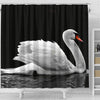 Lovely Swan Bird Print Shower Curtains-Free Shipping - Deruj.com