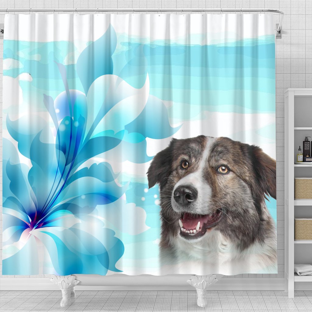 Aidi Dog Print Shower Curtain-Free Shipping - Deruj.com