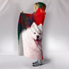 Cute American Eskimo Print Hooded Blanket-Free Shipping - Deruj.com