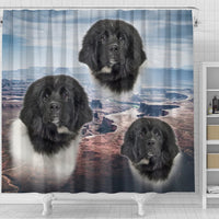 Lovely Newfoundland Dog Print Shower Curtains-Free Shipping - Deruj.com