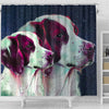 Brittany Dog Art Print Shower Curtains-Free Shipping - Deruj.com