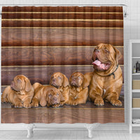 Bordeaux Mastiff Print Shower Curtains-Free Shipping - Deruj.com