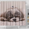 Cute Shih Tzu Dog Print Shower Curtains-Free Shipping - Deruj.com