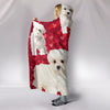 Maltese Dog On Red Print Hooded Blanket-Free Shipping - Deruj.com