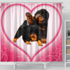 Cute Tibetan Mastiff Puppies Print Shower Curtain-Free Shipping - Deruj.com