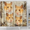 Lovely Golden Hamster Print Shower Curtains-Free Shipping - Deruj.com