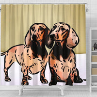 Amazing Dachshund Dog Print Shower Curtain-Free Shipping - Deruj.com
