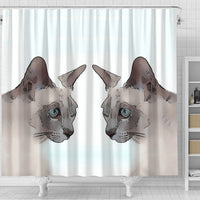 Tonkinese cat Print Shower Curtain-Free Shipping - Deruj.com