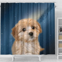 Cavapoo Puppy Print Shower Curtains-Free Shipping - Deruj.com