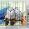 Diamond Dove Bird Print Shower Curtains-Free Shipping - Deruj.com