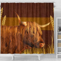 Highland Cattle (Cow) Print Shower Curtain-Free Shipping - Deruj.com