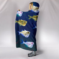 Common Hatchetfish Print Hooded Blanket-Free Shipping - Deruj.com