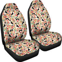 Basenji Dog Floral Print Car Seat Covers-Free Shipping - Deruj.com