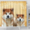 Akita Dog Print Shower Curtains-Free Shipping - Deruj.com